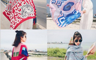 Mũ cói và khăn choàng- 2 món đồ không thể thiếu cho chuyến đi biển mùa hè