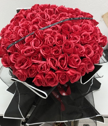 Bó hoa hồng sáp 99b đỏ