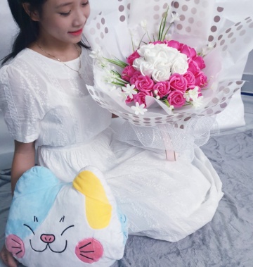 Bó hoa hồng sáp cao cấp 30 bông