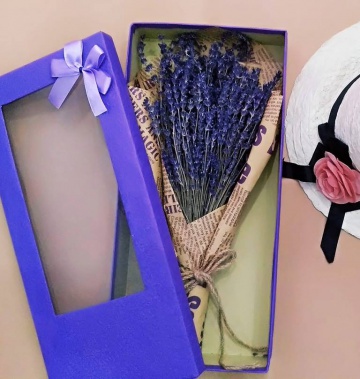 Hộp hoa lavender cao cấp 150 cành