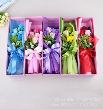 Hoa hồng sáp Hàn Quốc hộp 5 bông