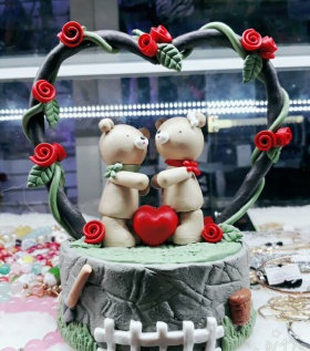 Hộp nhạc tình yêu 2 chú gấu