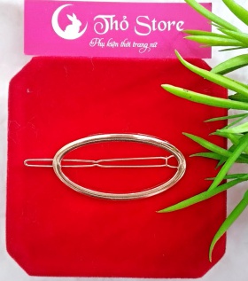 Kẹp tóc hình học Hàn Quốc  hình Oval