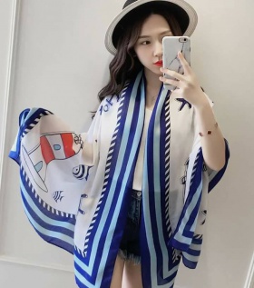 Khăn choàng đa năng đi biển họa tiết sinh vật biển