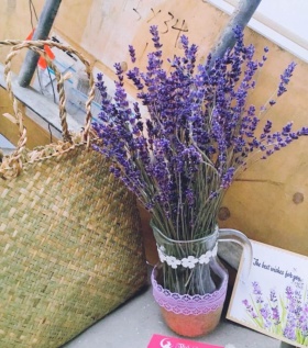 Lọ hoa Lanvender để bàn